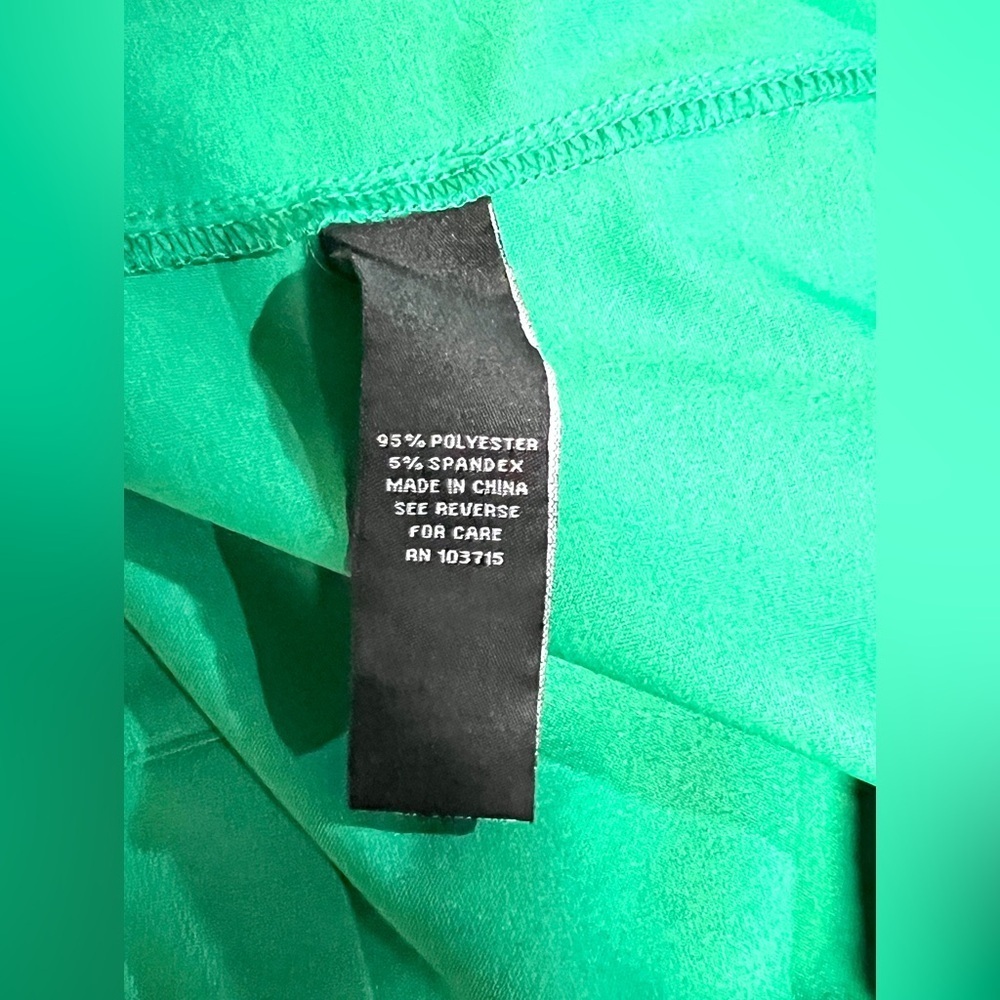 SHARAGANO Green sleeveless shift dress‎ size 6. - Picture 10 of 13